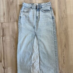 High Waist Denim Skirt